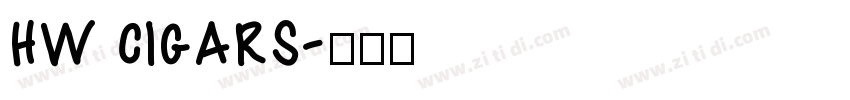 HW CIGARS字体转换